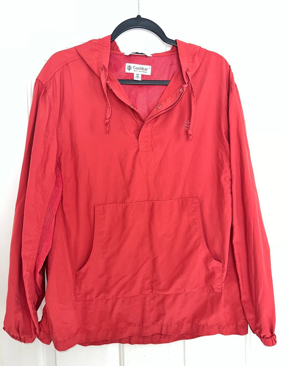 Coolibar UPF50+ Sun protection 3/4 zip-up lightweight hoody- size small